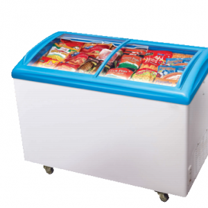 Golden 338 Ltr Curve Glass Chest Freezer SD 338