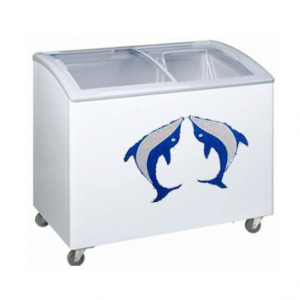 Golden 182 Ltr Curve Glass Chest Freezer SD 182